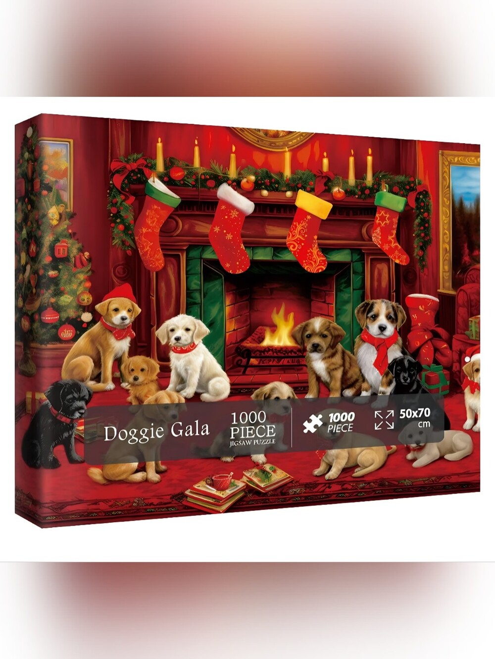 🎄 Christmas Fun Puppy Puzzles for Adults 1000 Pieces